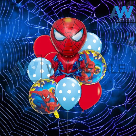 PS-276 (1 set) 9 in 1 Spiderman Balloon Set