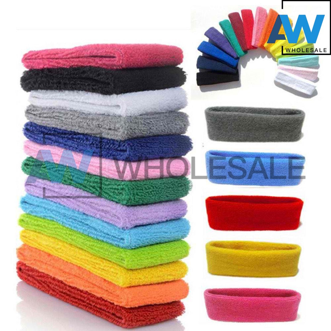 TB-15A (12 pcs) Athletic Sweatbands Sport Bands