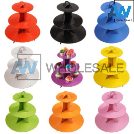 PS-80 (1 set) Plain Paper Cupcake Stand