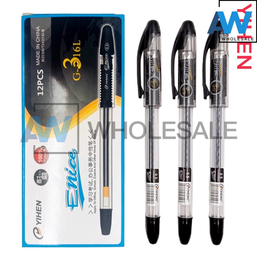 XP-1086 (12 pcs) Yiheng Enice Gelpen Ballpens